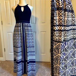 Vince Camuto | Halter V-Cutout Maxi Dress